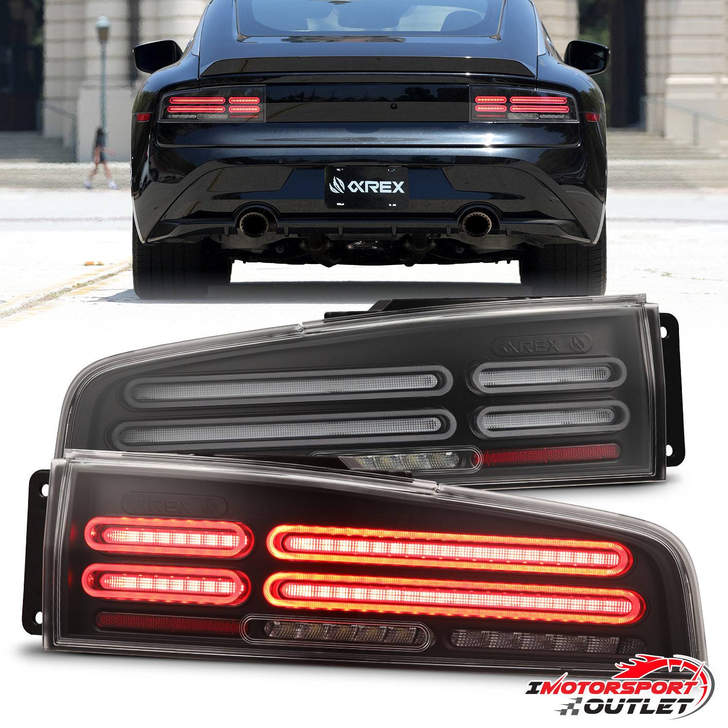For 23-25 Nissan Z Quad-Loop Style NOVA-Series LED Tail Lights
