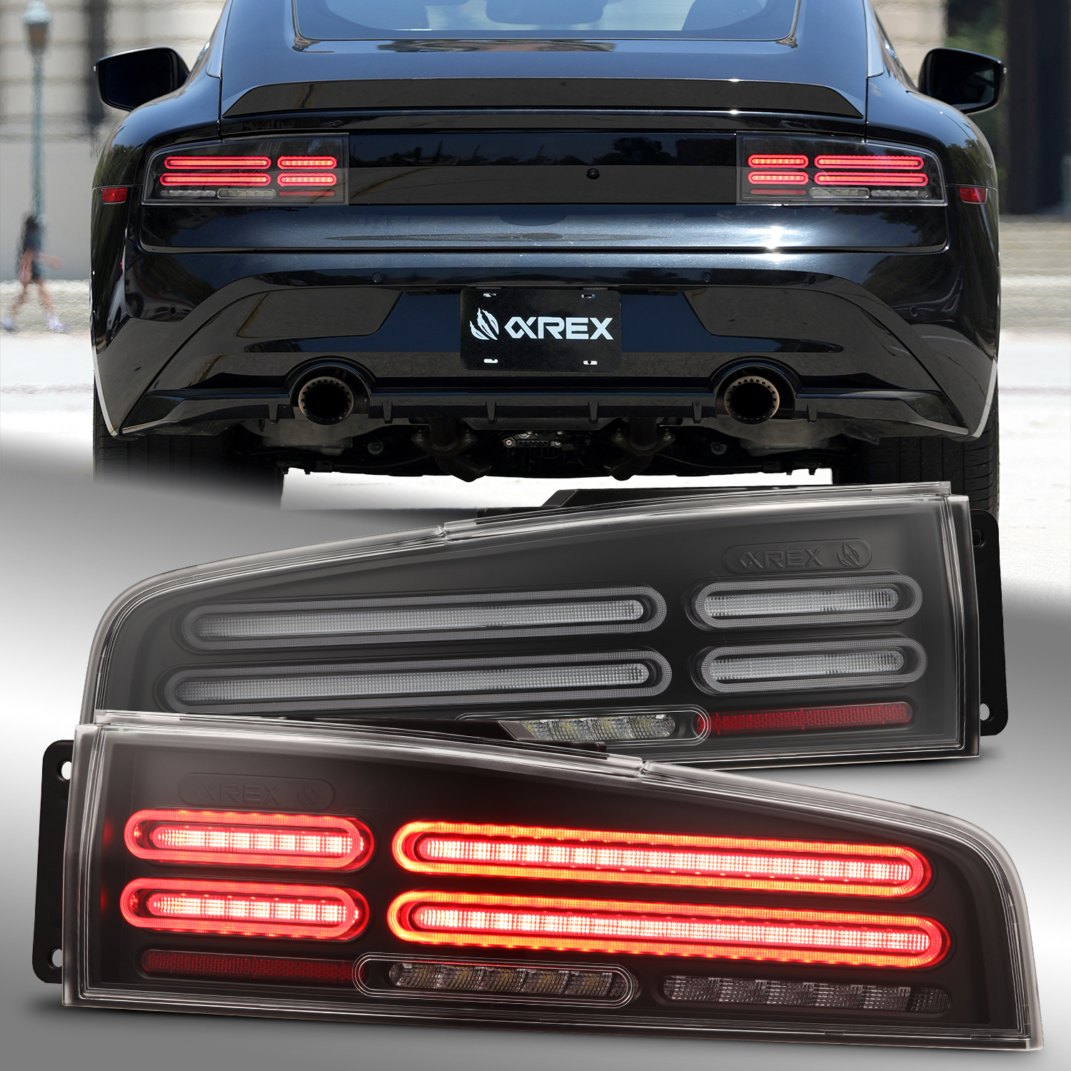 Quad-Loop Style NOVA-Series LED Tail Lights Fit 23-25 Nissan Z