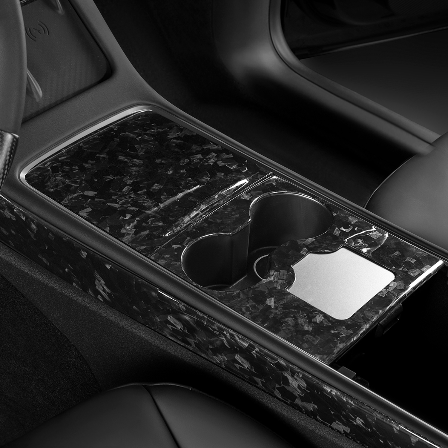 Fit 17-23 TESLA Model 3/Y Centre Console Overlay Forged Carbon