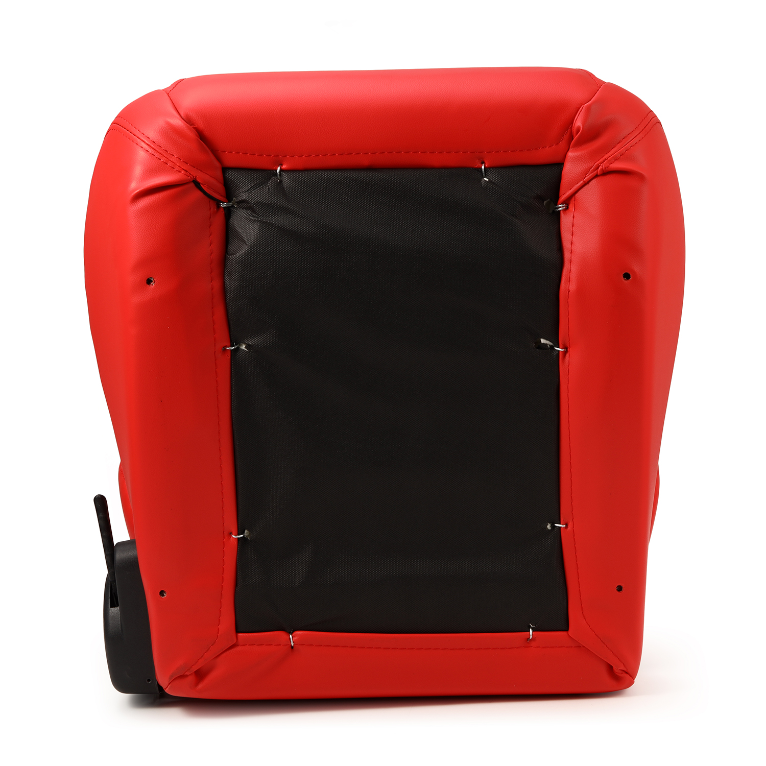 1 Pair Universal Red PVC Leather Easy Reclinable OBS Style Seats