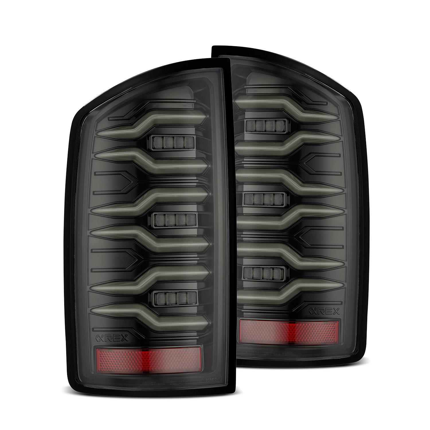 For 02-06 Dodge Ram 1500/03-06 Dodge Ram 2500/3500 LUXX-Series LED Tail Lights Alpha-Black