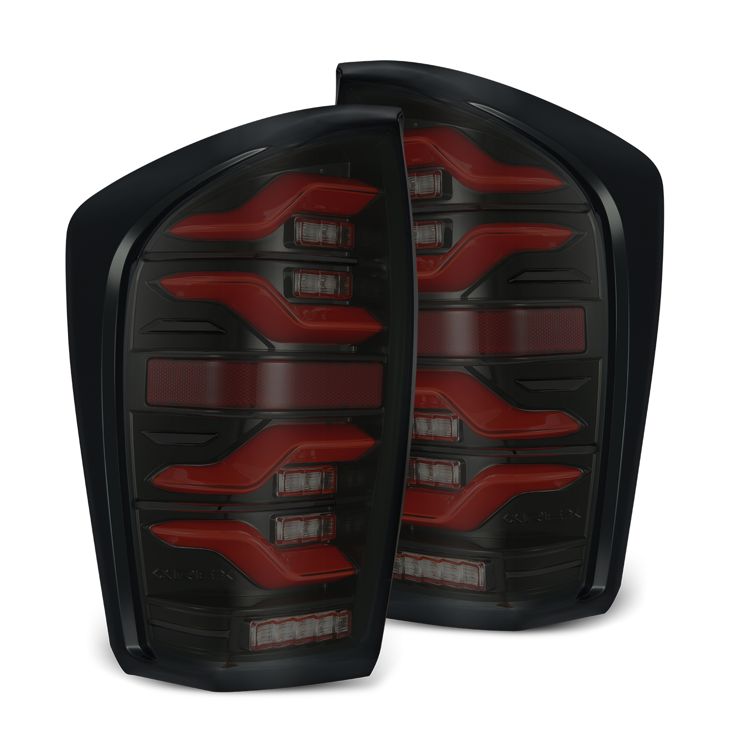 For 16-21 Toyota Tacoma LUXX-Series LED Tail Lights Left+Right Alpha-Black