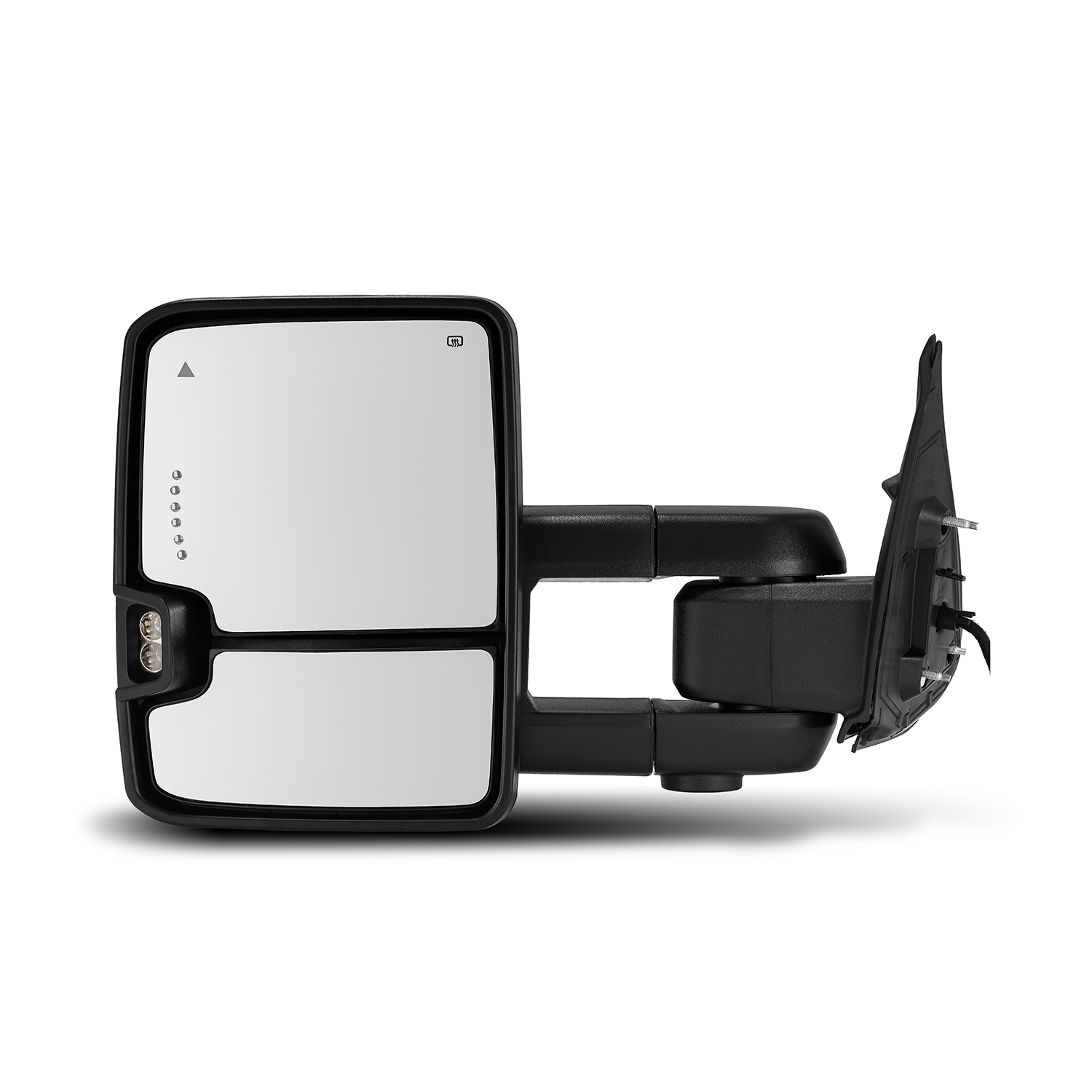 TITANICPARTS Power Heated Tow Mirrors For 2005-2015 Toyota Tacoma - With Amber LED Turn Signal - Pair